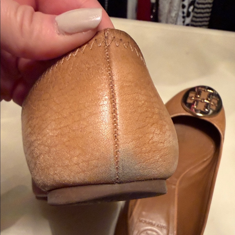 Tory Burch Brown Leather Ballet Flats - Picture 12 of 13